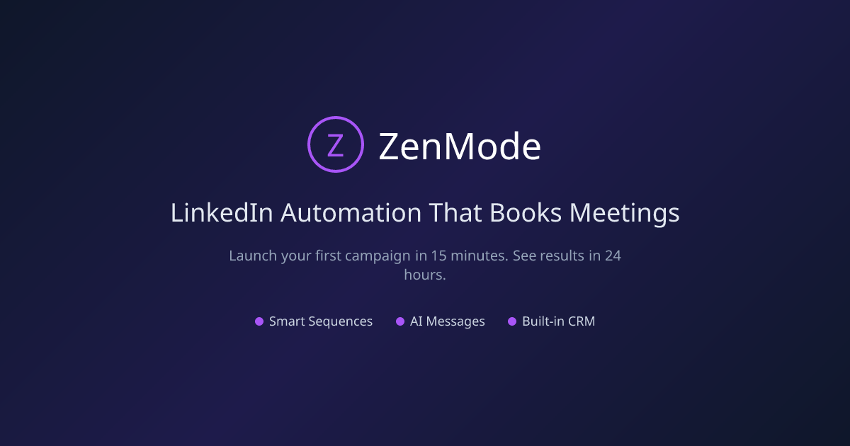 I got tired of getting warnings on my LinkedIn account, so I built my own safe LinkedIn automation t logo